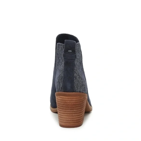 TOM’s | Like NEW Everly Navy Suede Ankle Boots Size 9.5 - Picture 5 of 8
